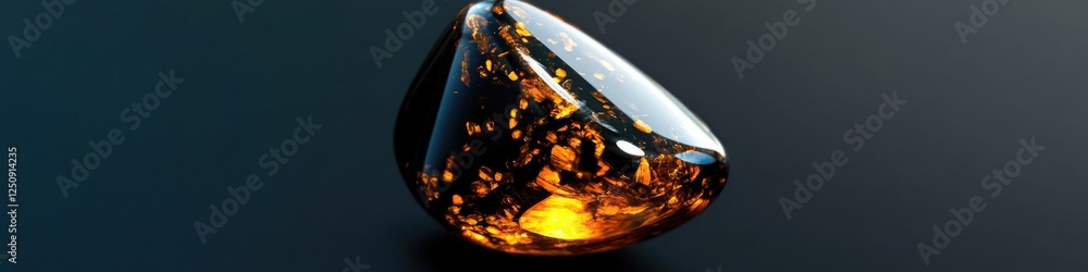 Poster a close-up shot of a glass object sitting on a table, ideal for use in still life photography or pro