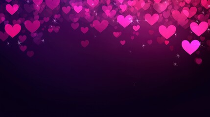 Pink Heart Bokeh Background for Romantic and Celebration Themes