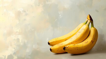 A vibrant banana illustration perfect for culinary and food-related design projects, ideal for recipes, menus, and packaging, in a playful and colorful style.