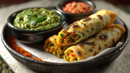 Samosas snack food on white background  HD 8K wallpaper Photographic Image