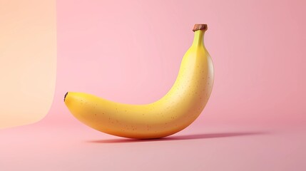 A colorful banana drawing for culinary applications, great for posters, social media, and recipe visuals, in a vibrant pop art style.