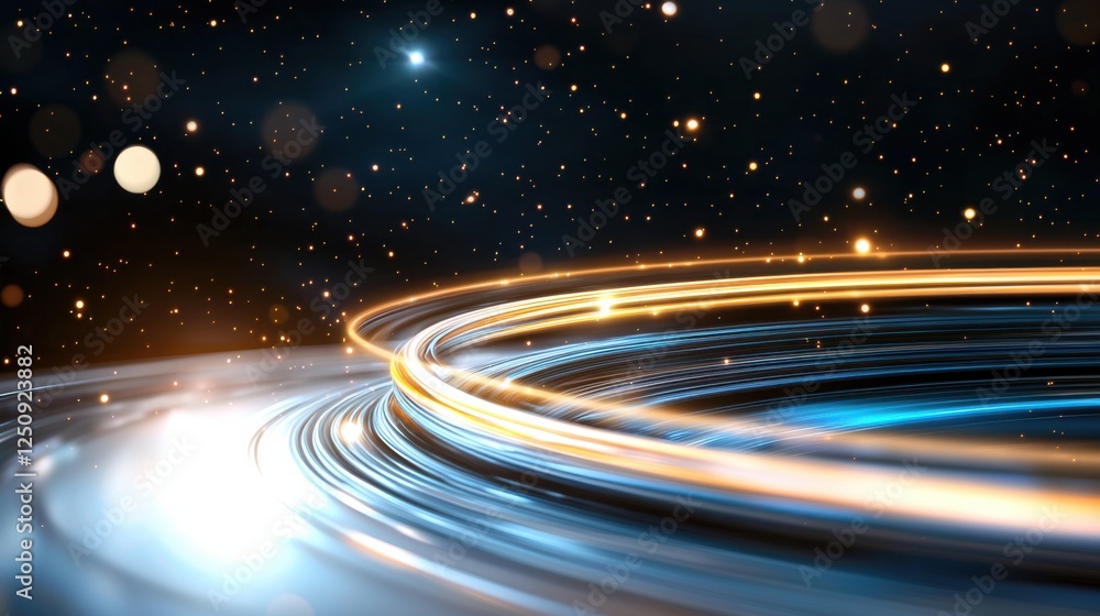 Poster mesmerizing glowing fiber optic abstract light wave motion backdrop vibrant colorful fluid dynamic s