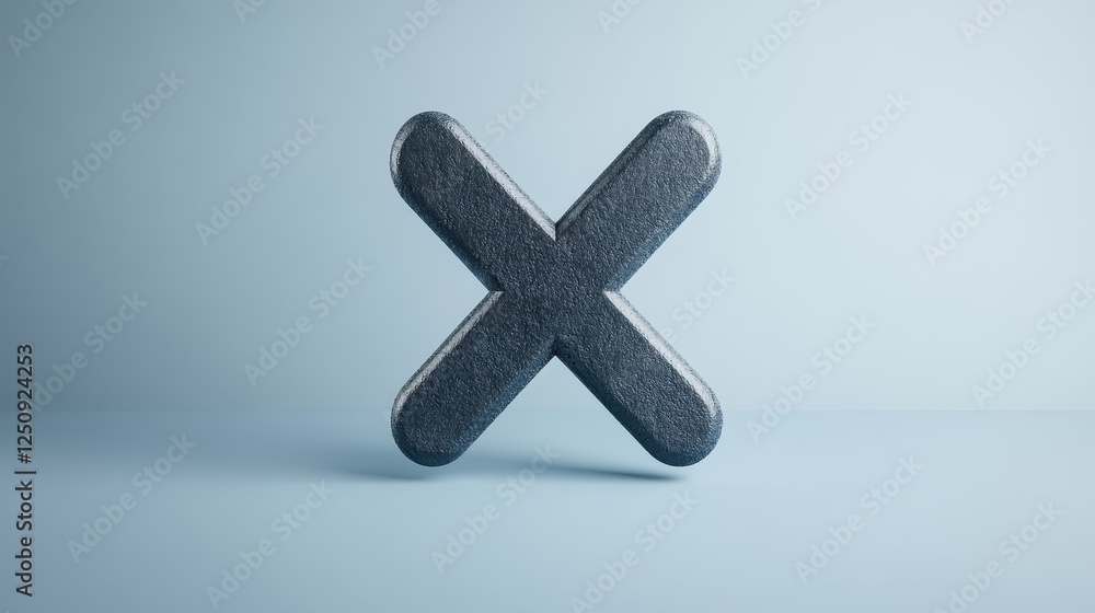 Aufkleber innovative graphic design element studio setting 3d render minimalist environment close-up view conc