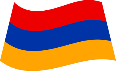 Waving Armenian Flag Illustration