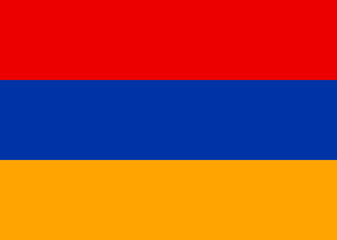 Fototapeta premium Armenian National Flag Illustration