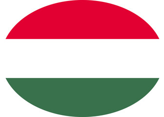 Hungarian Flag Oval Icon