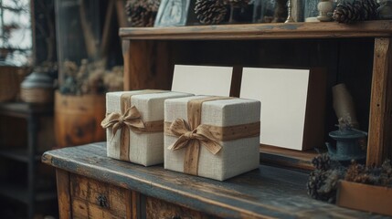 Two hand-painted bohemian gift boxes.
