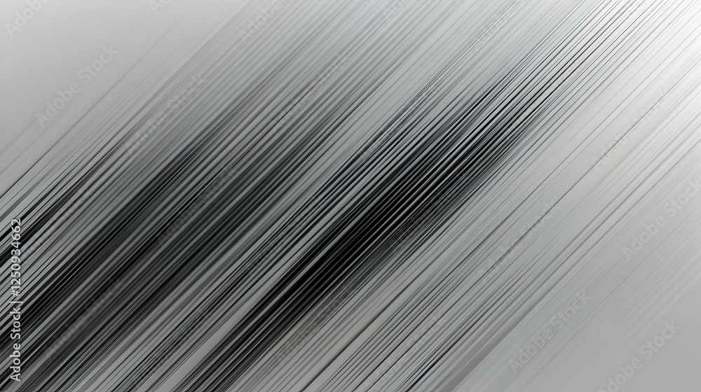 Poster Silver Abstract Lines. Diagonal lines with highlights, creating a dynamic design perfect for backgrounds and creative projects