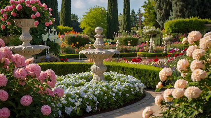 Obraz premium ornamental floral gardens with versetile flower