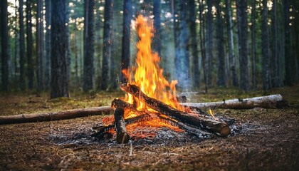 fire in the forest