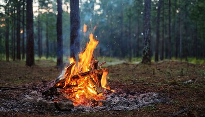 fire in the forest