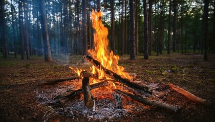 fire in the forest