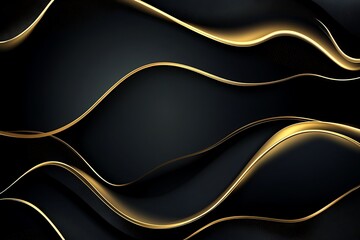 Luxurious Gold Accented Abstract Background Design
