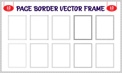 Vector frame for photo and worksheets
