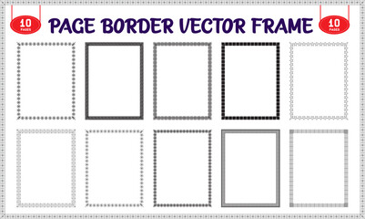 Vector frame for photo and worksheets