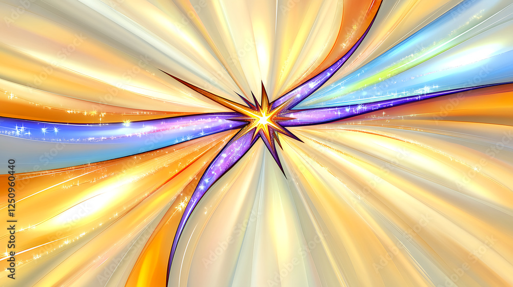 Poster dynamic color explosion abstract art digital design vibrant palette close-up visual impact