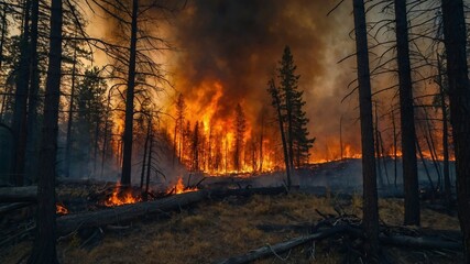 Wildfire Destruction and Recovery: The Ecological Impact of Forest Fires and Fire Safety Measures