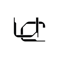 UC monogram logo design letter text name symbol monochrome logotype alphabet character simple logo