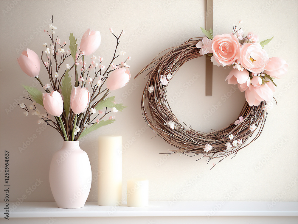 Poster  spring-themed diy wreaths