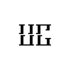 UC monogram logo design letter text name symbol monochrome logotype alphabet character simple logo