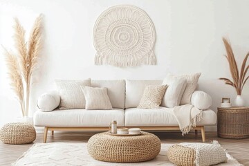 Bohemian Chic Living Room Interior Design