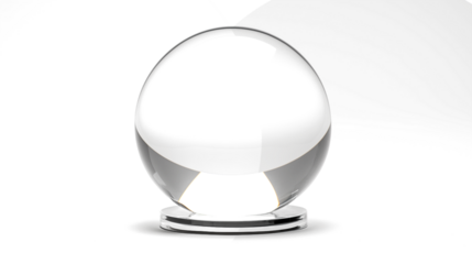 Crystal ball Isolated on Transparent Background