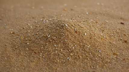 Brown Sand Texture Close-Up Natural Ground for Landscape Design and Outdoor Activities
