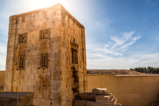 Kaaba of Zoroaster Naghsh-e Rustam Shiraz Iran  Historical Monument  Zoroastrian Heritage  Travel Photography