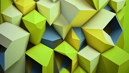 Elegant geometric 3d low poly structure background
