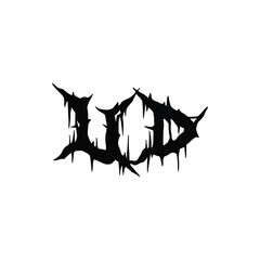 UD monogram logo design letter text name symbol monochrome logotype alphabet character simple logo