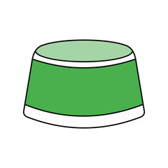 hat lineal color line icon with white background vector stock illustration