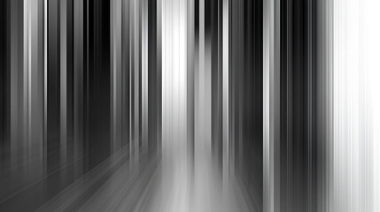 Sleek black and white motion blur effect with vertical gradient light reflections.