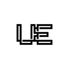UE monogram logo design letter text name symbol monochrome logotype alphabet character simple logo