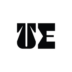 UE monogram logo design letter text name symbol monochrome logotype alphabet character simple logo