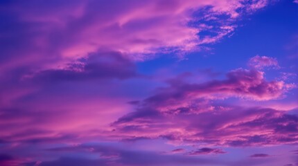 Purple evening sky