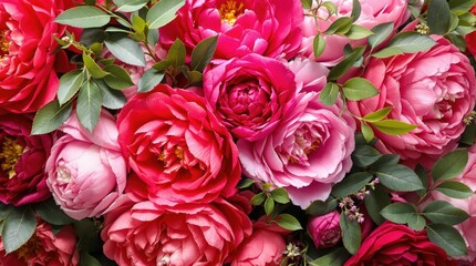 Pink peonies background 