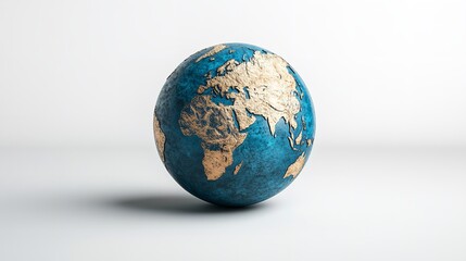 Fototapeta premium Antique Globe Displaying the Worlds Continents and Oceans