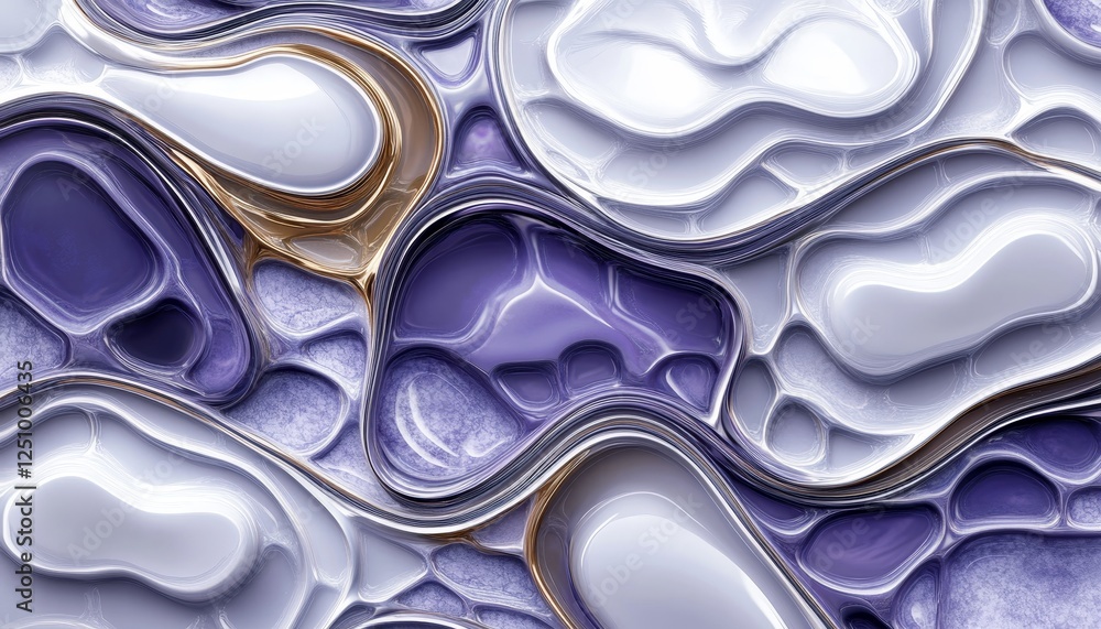 Poster abstract lilac wave pattern a minimalist background for text with 3d low profile style