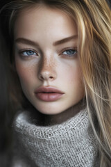 Naklejka premium Editorial Fashion Magazine Photo – Beauty Portrait of a Glamorous Woman