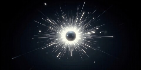 Abstract Exploding Sphere Graphic