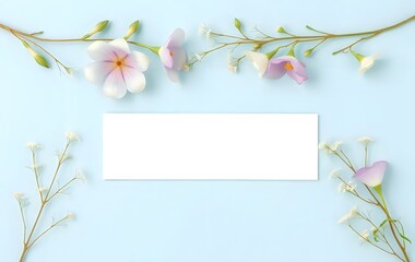 Fototapeta premium Spring Sky Blue Butterfly Pea & Fennel background