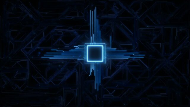 AI artificial intelligence data mining circuit board electronic deep learning Computer chip technology. Futuristic cyber innovation automation brain. cyber innovation cyberpunk. CPU digital data loop