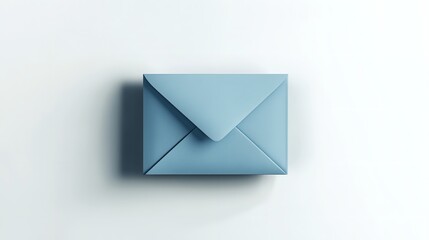 A mockup of an envelope on a neutral background with elegant shadows,