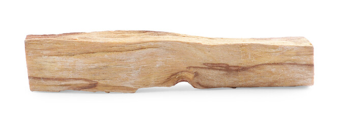 One palo santo stick on white background