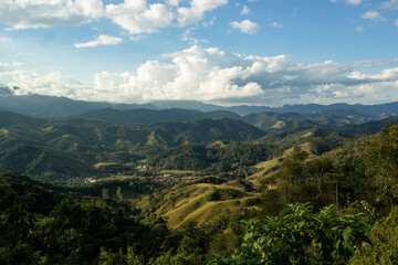 Fototapeta premium village seen from above