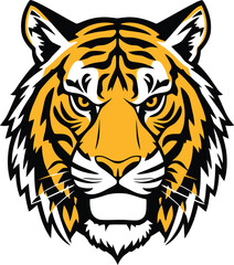 tiger head silhouette