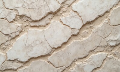 Textured stone surface with cracks