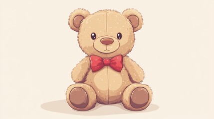 Fototapeta premium 85.New York Themed Teddy Bear Vector Illustration