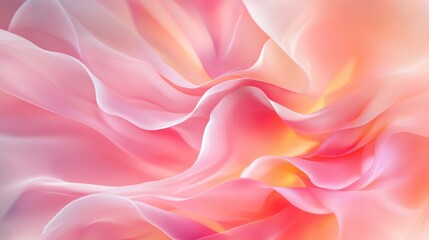 Fototapeta premium Pink and Peach Draped Fabric Texture Background