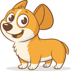 Cartoon funny beagle dog 